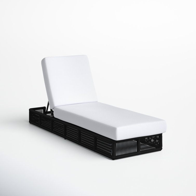 Langley Outdoor Wicker Chaise Lounge & Reviews Joss & Main